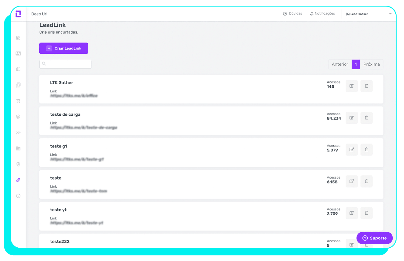 Funcionalidades-LeadLink - Lead Tracker